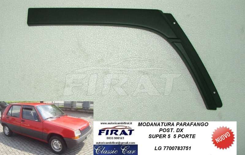 MODANATURA PARAFANGO RENAULT SUPER 5 5P POST.DX